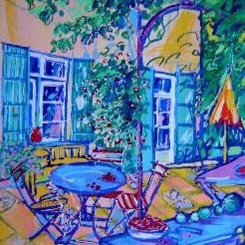 Peinture intitulée "En Provence" par Catherine Suchocka, Œuvre d'art originale