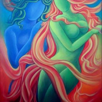 Painting titled "CO - EXISTENCE" by Sudha Sama, Original Artwork