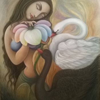 Painting titled "BEYOND ILLUSIONS" by Sudha Sama, Original Artwork, Oil