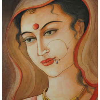 Peinture intitulée "GRACE" par Sudha Sama, Œuvre d'art originale