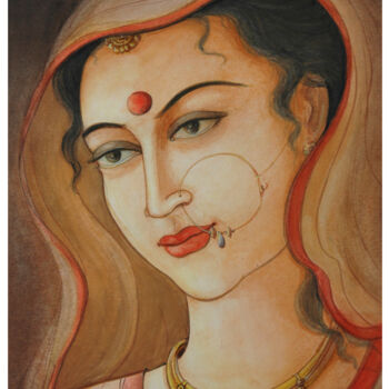 Painting titled "GRACE" by Sudha Sama, Original Artwork