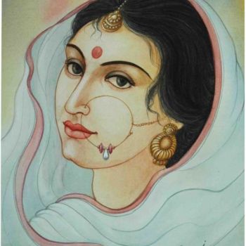 Ζωγραφική με τίτλο "DREAMING" από Sudha Sama, Αυθεντικά έργα τέχνης
