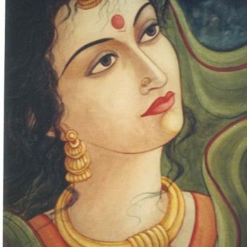 Painting titled "BEAUTY" by Sudha Sama, Original Artwork