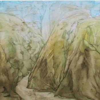 Painting titled "LANDSCAPE" by Sudha Sama, Original Artwork