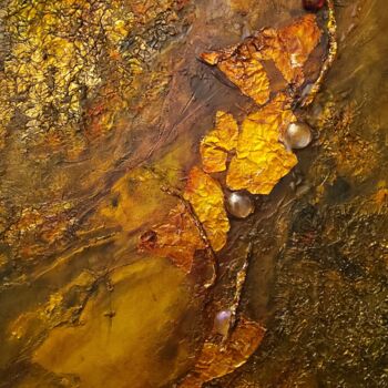 Pintura titulada "Autumn's Golden Hour" por Sue Lorenz, Obra de arte original, Oleo Montado en Aluminio