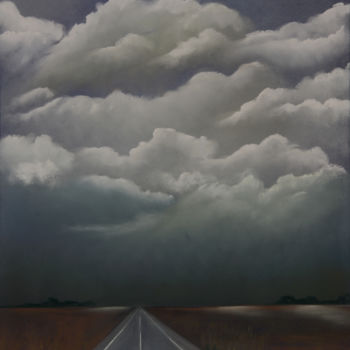 Schilderij getiteld "This Menacing Sky" door Skylucy, Origineel Kunstwerk