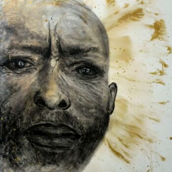 Painting titled "Cabral" by Sue Vicente, Original Artwork, Acrylic