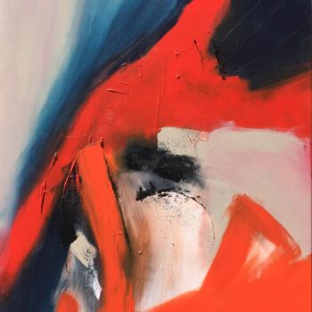 Malerei mit dem Titel "L'espoir de liberté" von Suely Blot, Original-Kunstwerk, Acryl
