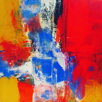 Картина под названием "Abstraction 3" - Suely Blot, Подлинное произведение искусства, Акрил