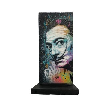 Sculpture titled "Brique - Dali" by Sufyr, Original Artwork, Acrylic