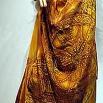 Pintura titulada "Traditional motif o…" por Kundala, Obra de arte original