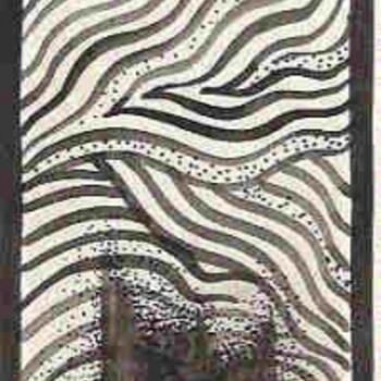 Pittura intitolato "animaldesign-zebra.…" da Kundala, Opera d'arte originale