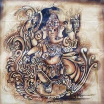 Painting titled "Sugandha_Mami_-2010…" by Kundala, Original Artwork, Oil