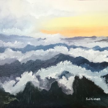 Painting titled "cloud-park.jpg" by Suleiman, Original Artwork, Oil