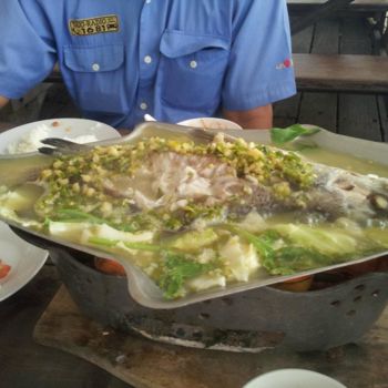 Photographie intitulée "fish-supper-bangkok…" par Suleiman, Œuvre d'art originale