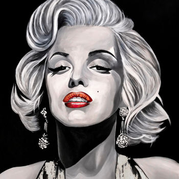제목이 "Marilyn Monroe Pain…"인 미술작품 Suleman Rehman로, 원작, 아크릴