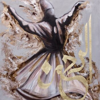 Painting titled "Merciful Servant Su…" by Suleman Rehman, Original Artwork, Acrylic
