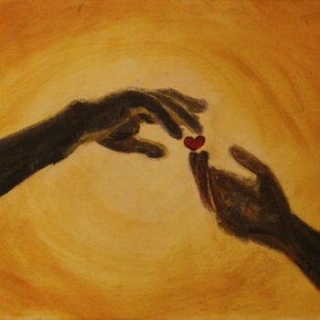 Painting titled "Unity" by Equilibrium Art, Original Artwork, Oil