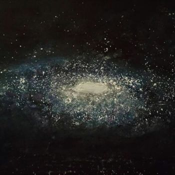 Painting titled "Cosmos" by Equilibrium Art, Original Artwork, Oil