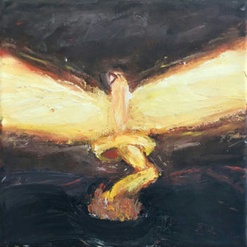 Pintura titulada "Phoenix" por Equilibrium Art, Obra de arte original, Oleo