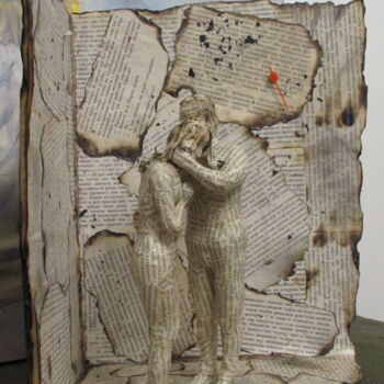 Sculpture intitulée "Роман" par Irina Kazanskaya, Œuvre d'art originale, Papier mâché