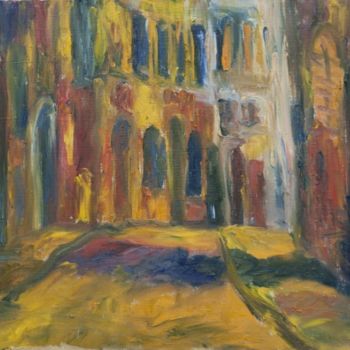 Pittura intitolato "Улица во Флоренции.…" da Irina Kazanskaya, Opera d'arte originale, Altro