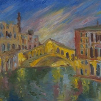 Картина под названием "Вечер в Венеции. Ev…" - Irina Kazanskaya, Подлинное произведение искусства