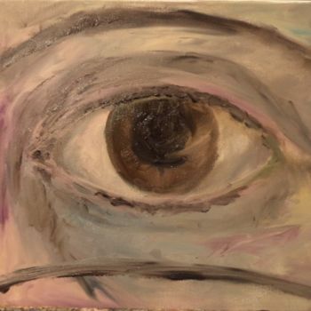 Pittura intitolato "Глаз. An eye." da Irina Kazanskaya, Opera d'arte originale