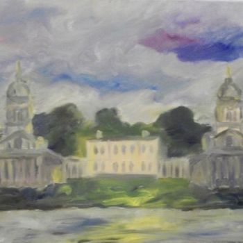 Malerei mit dem Titel "Гринвич. Greenwich" von Irina Kazanskaya, Original-Kunstwerk