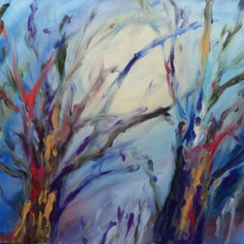 Painting titled "Early spring. Рання…" by Irina Kazanskaya, Original Artwork, Oil