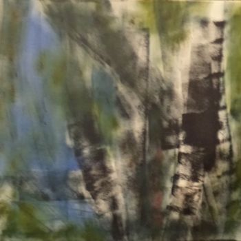 Картина под названием "Березки. Birches" - Irina Kazanskaya, Подлинное произведение искусства, Масло