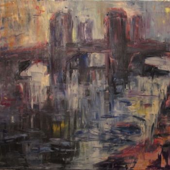 Pintura titulada "Чернышев мост" por Irina Kazanskaya, Obra de arte original, Oleo