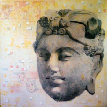 Pittura intitolato "untitled-10" da Sumedh Kadam, Opera d'arte originale, Olio