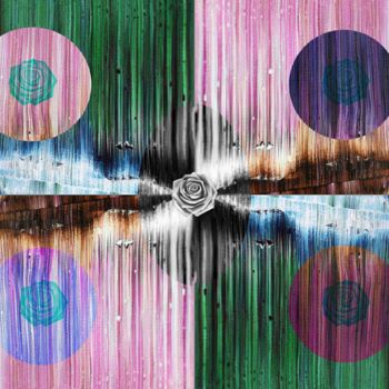 Digitale Kunst getiteld "Orso Rose" door Sumit Ratta, Origineel Kunstwerk, Digitaal Schilderwerk