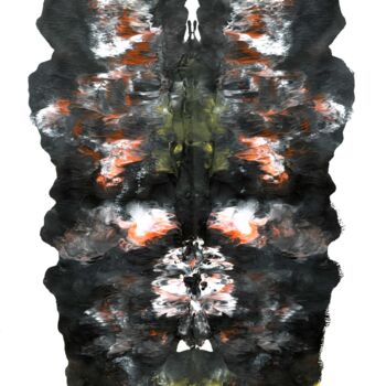 Painting titled "Rorschach Series No…" by Sumit Ratta, Original Artwork, Acrylic