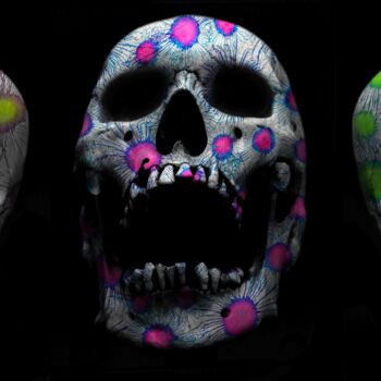 Arts numériques intitulée "Bones of punk" par Sumit Ratta, Œuvre d'art originale, Peinture numérique