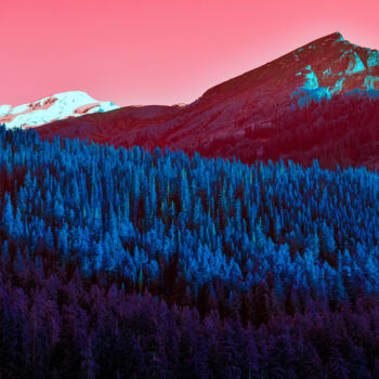 Photography titled "Mountainscape in ec…" by Sumit Ratta, Original Artwork, Digital Photography
