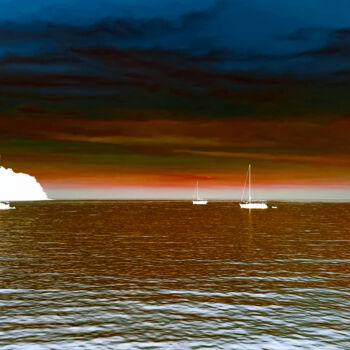 Photographie intitulée "Dawnscape at Kohkood" par Sumit Ratta, Œuvre d'art originale, Photographie manipulée