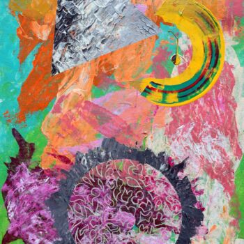 Картина под названием "Acid trip No. 1" - Sumit Ratta, Подлинное произведение искусства, Акрил