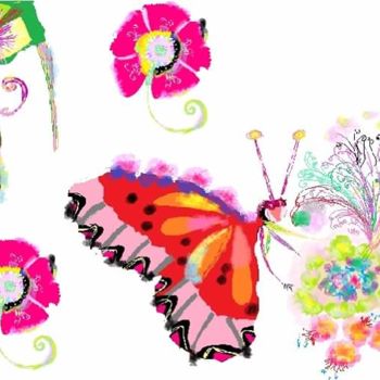 Design titled "Butterfies" by Lily Moonheart, Original Artwork, Accessories
