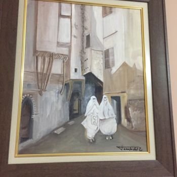Peinture intitulée "La casbah d’Alger" par Sun Shine, Œuvre d'art originale, Huile