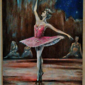 Peinture intitulée "Ballerina." par Sunao F, Œuvre d'art originale, Huile