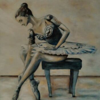 Pittura intitolato "Ballerina" da Sunao F, Opera d'arte originale, Olio