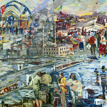 Painting titled ""to be in istanbul…" by Suna Tüfekçibaşı, Original Artwork
