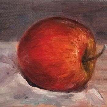 Schilderij getiteld "Apple still life  m…" door Natalja Picugina, Origineel Kunstwerk, Olie