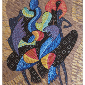 Картина под названием "“Métamorphose”" - Suncréa, Подлинное произведение искусства, Акрил Установлен на Деревянная рама для…