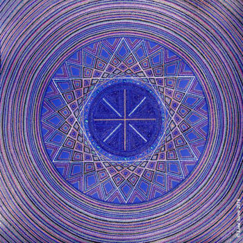 「Sound Five. Blue St…」というタイトルの絵画 Lina Sternによって, オリジナルのアートワーク, アクリル