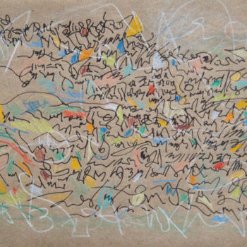 Drawing titled "The Links Asemic ca…" by Lina Stern, Original Artwork, Marker
