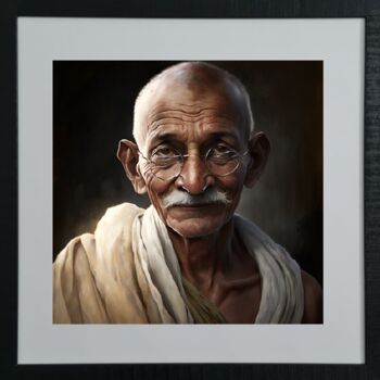 Arts numériques intitulée "gandhi" par Suny, Œuvre d'art originale, Image générée par l'IA