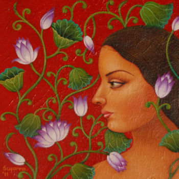 Painting titled "artist-suparna-dey-…" by Suparna Dey, Original Artwork, Oil